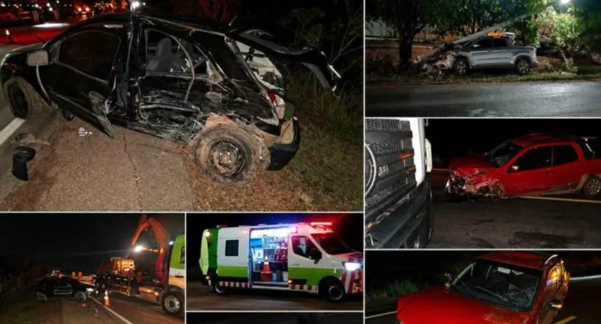 Quatro acidentes em sequência na BR-364 deixam feridos e uma vítima fatal em RO