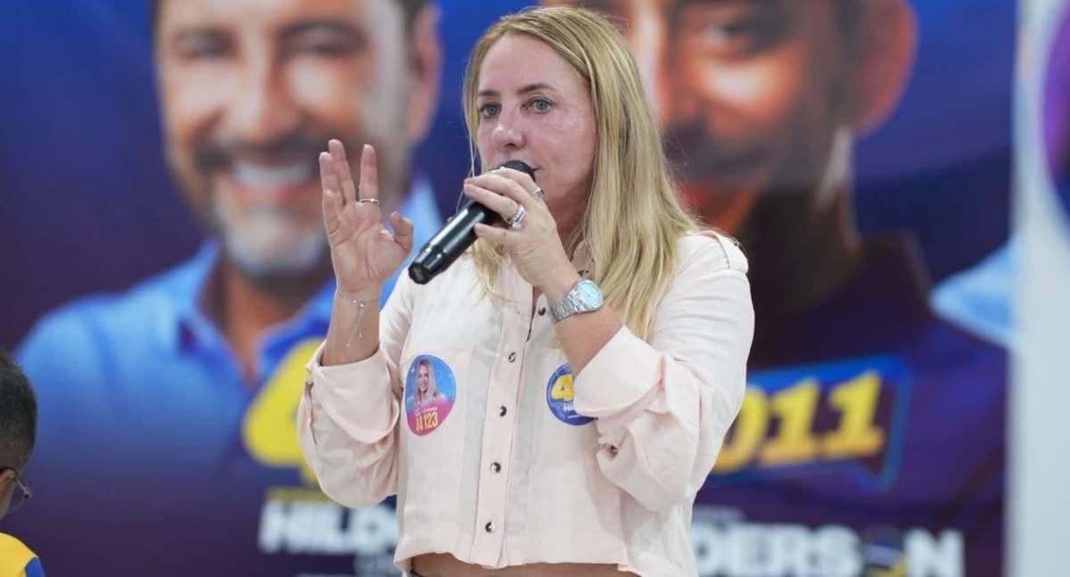 Com 'Pé na Estrada', Ieda Chaves percorre Pimenta Bueno e Espigão D`Oeste e tem contato direto com eleitores