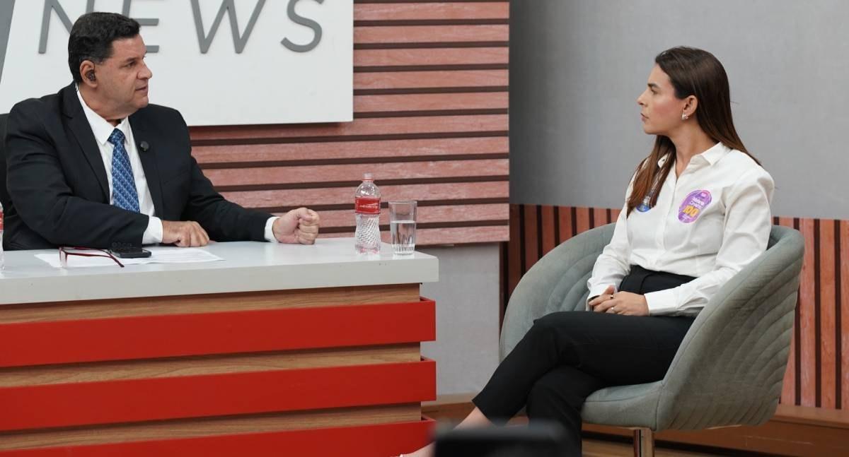 Mariana cobra execução de R$ 100 milhões para o HEURO no decorrer de sabatina na SIC TV
