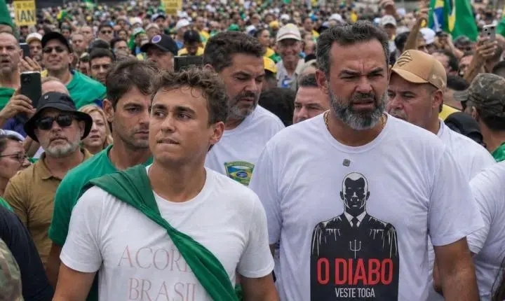 Bruno Scheid participa de ato de Nikolas contra Alcolumbre