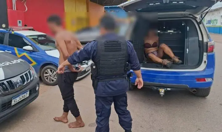 Casal são presos depois de furto em depósito na Zona Sul da capital