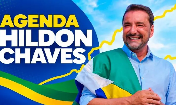 Confira a agenda de Hildon Chaves, candidato ao Governo de Rondônia, para este sábado (19)