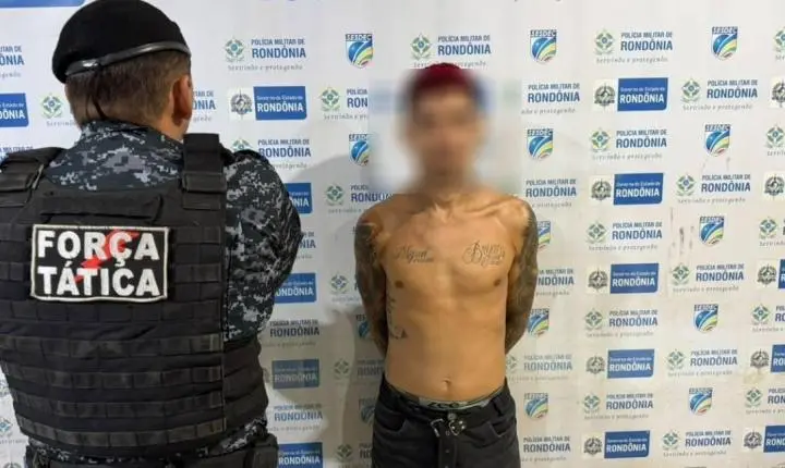 Força Tática prende “F.P.” com pistola .380 no decorrer de ação em Porto Velho