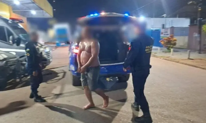 Homem é preso depois de agredir esposa com banco e ameaçá-la de morte na zona sul de Porto Velho
