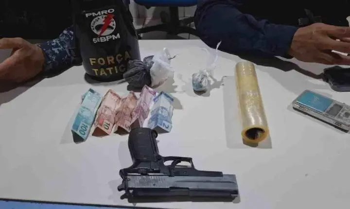 Homem é preso por suspeita de tráfico de drogas na Vila Princesa
