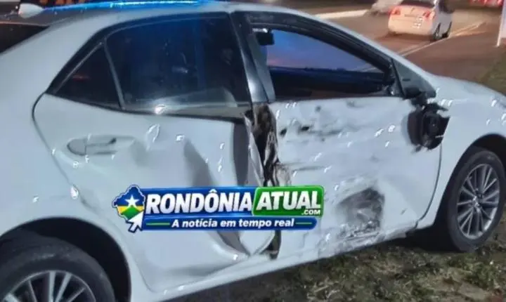 Motociclista fica em estado gravíssimo depois de colisão contra automóvel Corolla na BR-364